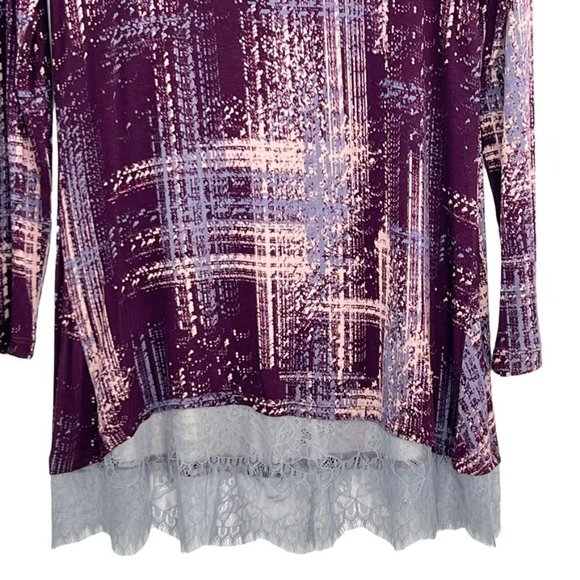 LOGO by Lori Goldstein Womens Top Pullover Long Sleeve Rayon Stretch Size S - Picture 3 of 10